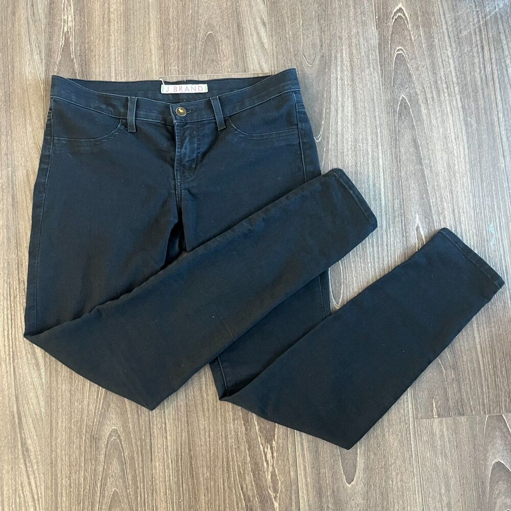 J BRAND Black Pitch Skinny Jeans SZ 28 Normcore Minimalist Neutral Versatile